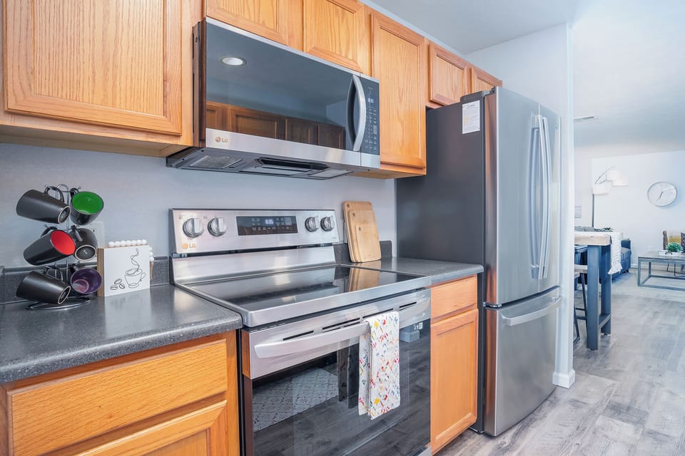 Channel your inner chef in our fully stocked kitchen.