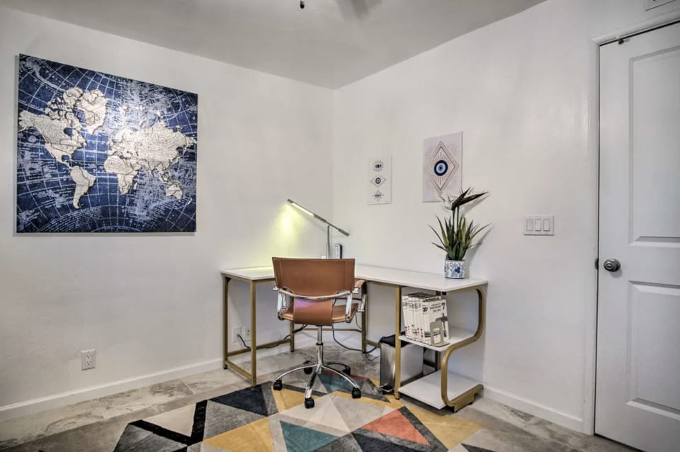 This L-Shaped desk is great to get some work done at or just set up a laptop to catch up on things.