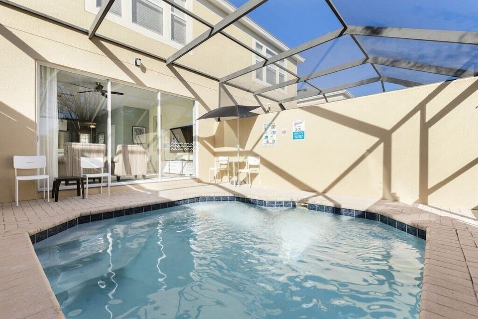 12x12 private splash pool.  3ft to 5ft in depth.