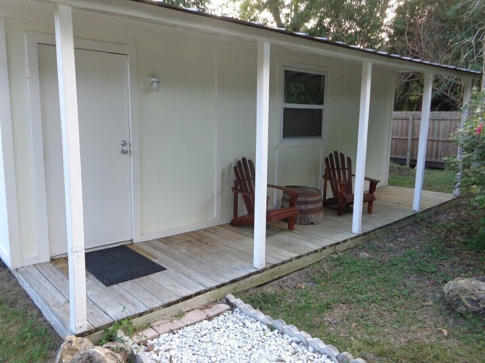 Peace and privacy in a fully fenced 1/4 acre lot with locking drive through gate.