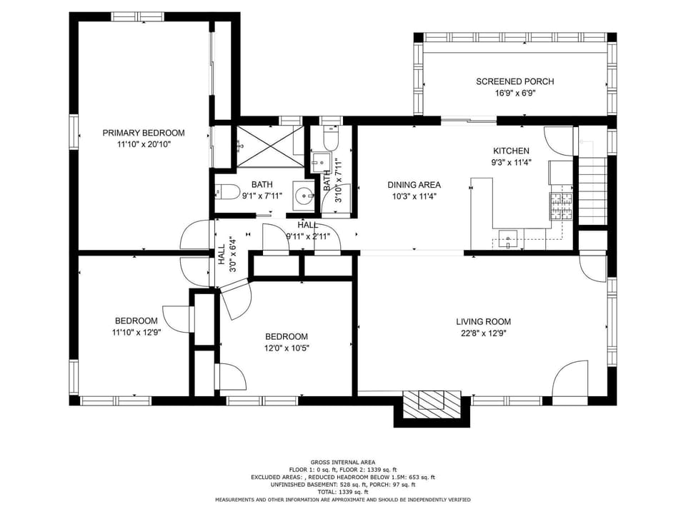 Main level floorplan - 3 Shore Road Extension West Harwich Cape Cod - A Shore Thing - New England Vacation Rentals