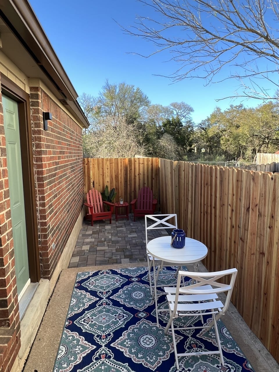 A nice spot for your morning coffee or to relax at the end of the day. 