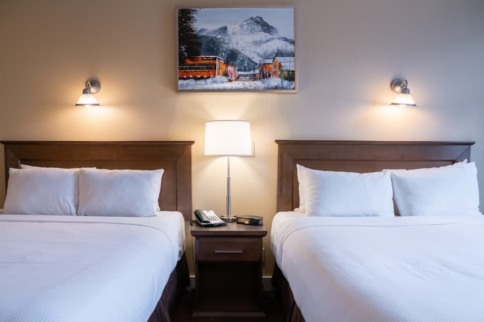 Drift to sleep in one of the comfortable Queen beds.