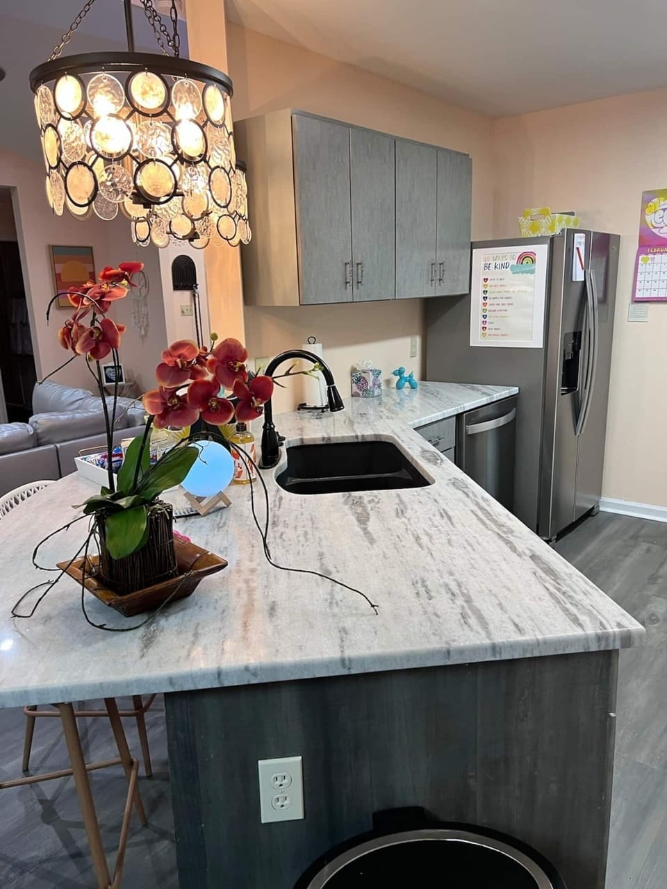Granite counter kitchen bar