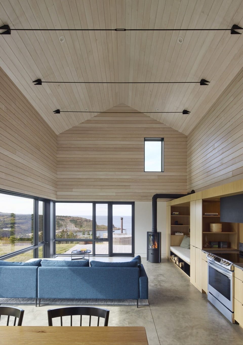Open-Concept Living Space with Heated Floors