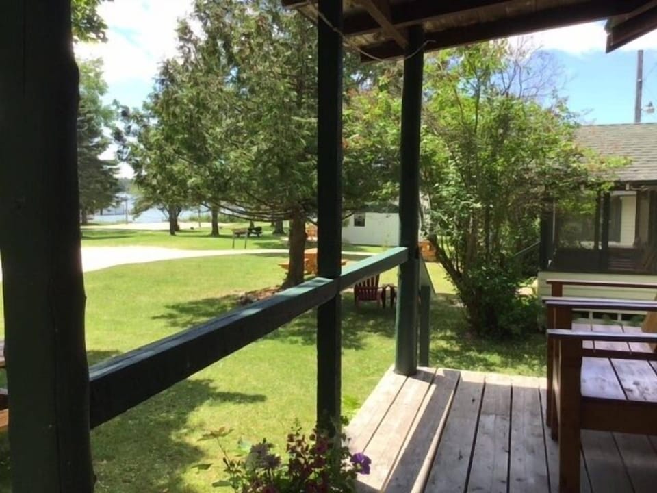Porch view from Birch Cabin