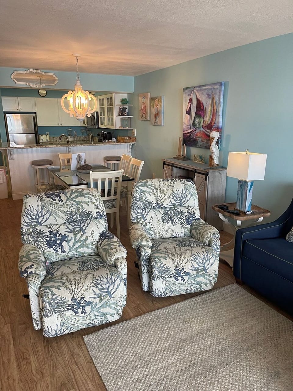 Furniture, Chair, Art, Painting, Refrigerator