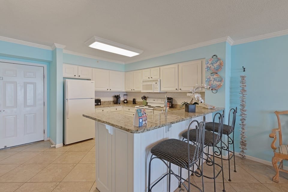 Indoors, Kitchen, Floor, Refrigerator, Kitchen Island