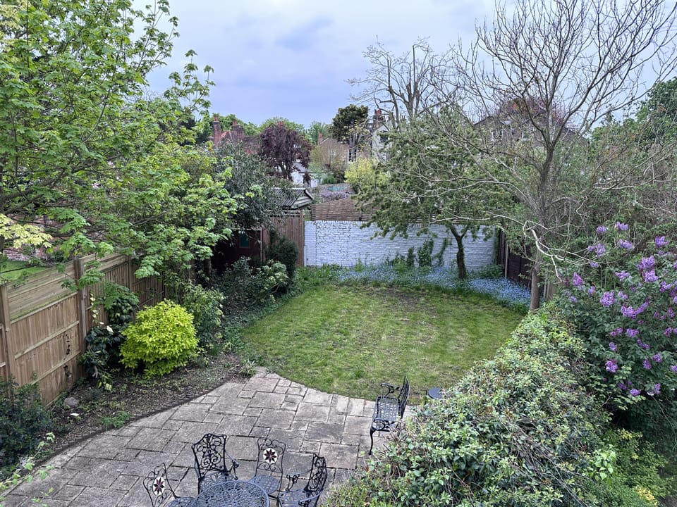 The secluded, enclosed rear garden, for the exclusive use of our guests