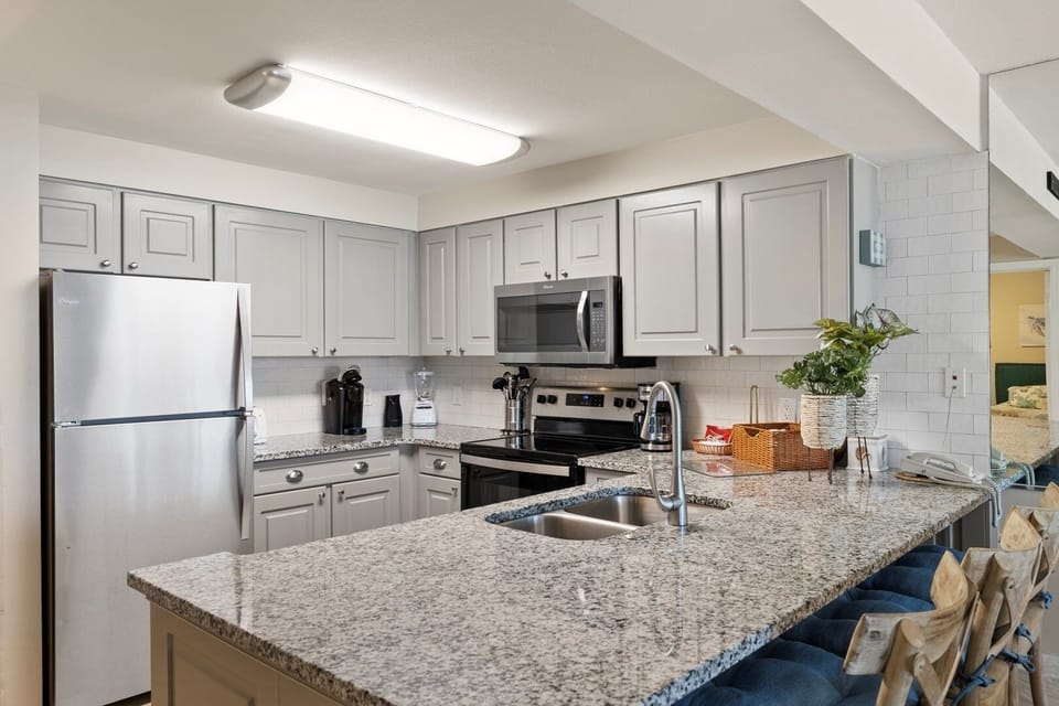 Indoors, Kitchen, Refrigerator, Sink, Sink Faucet