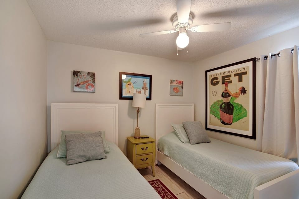 Bed, Bedroom, Furniture, Indoors, Ceiling Fan