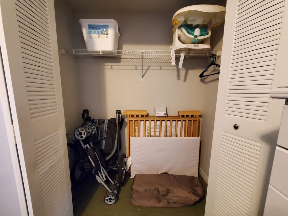 High Chair, Crib, Playpen, and Stroller