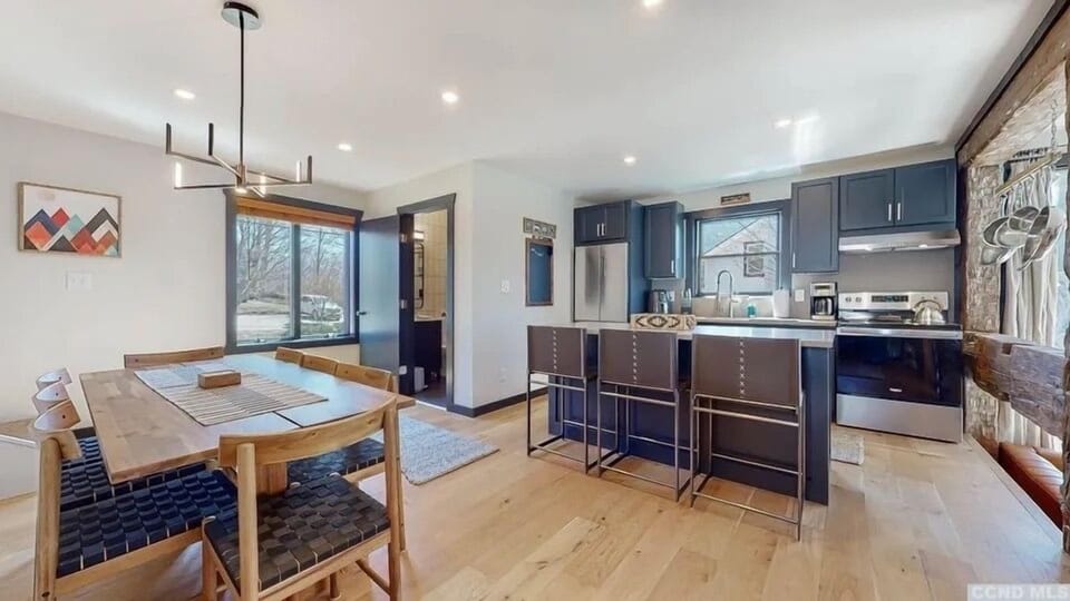 View of dinning and kitchen area ready for tons of family fun 