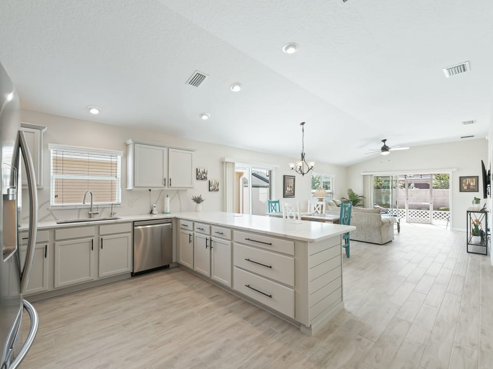 Open concept living.