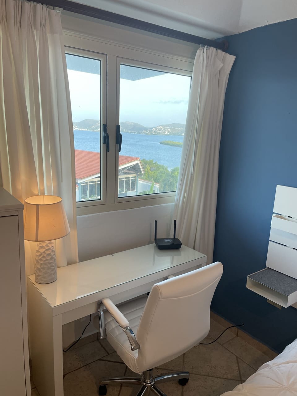 Work area, at least it has a view!