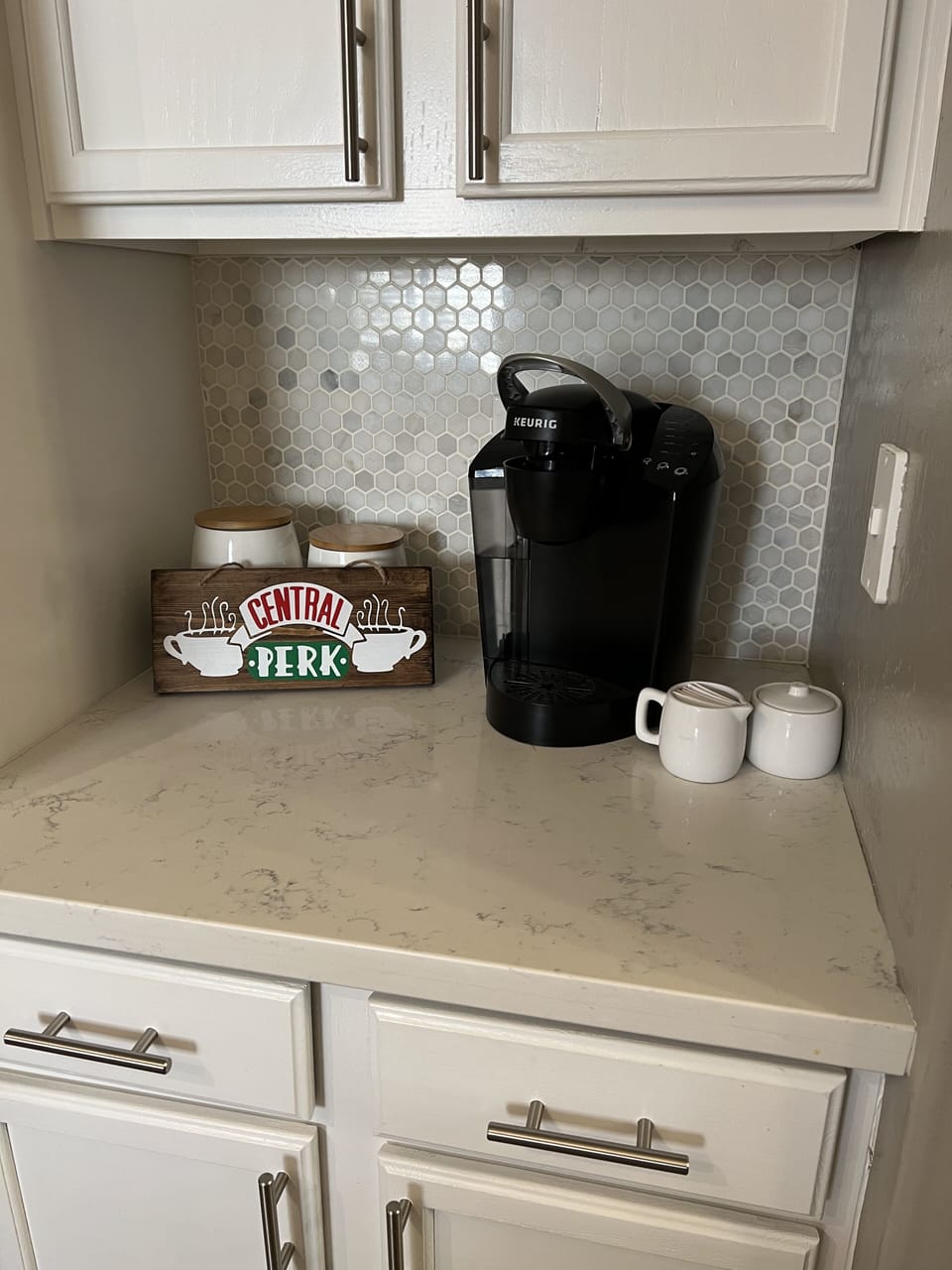 Coffee bar fully stocked