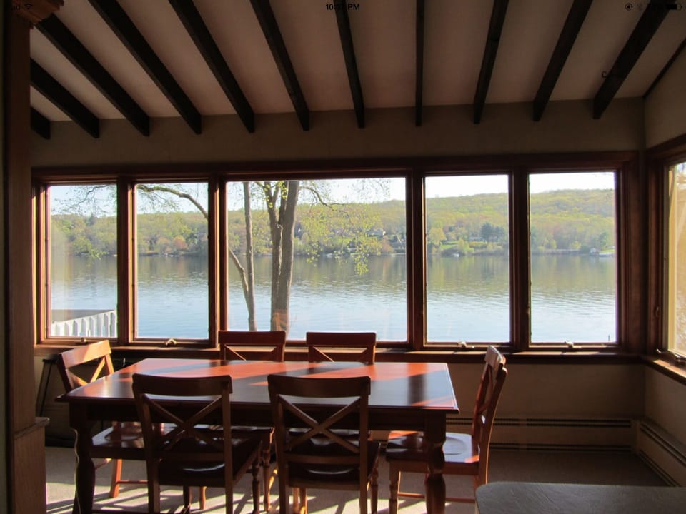 Lovely views from dining room