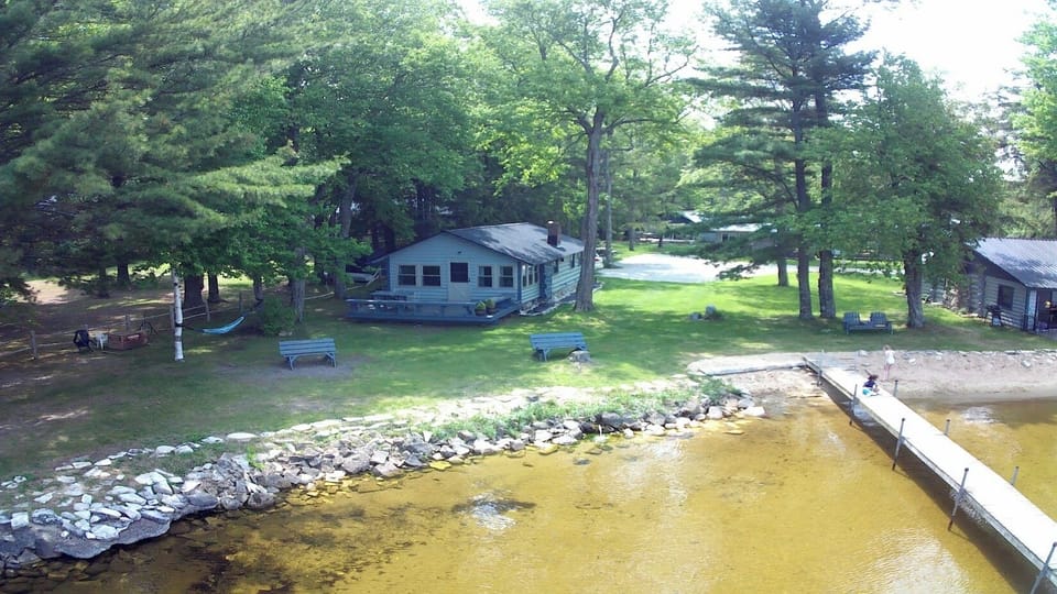 Lakeside of cabin 