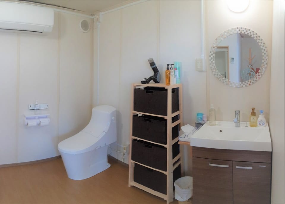 Dedicated washrooms and toilets at each site