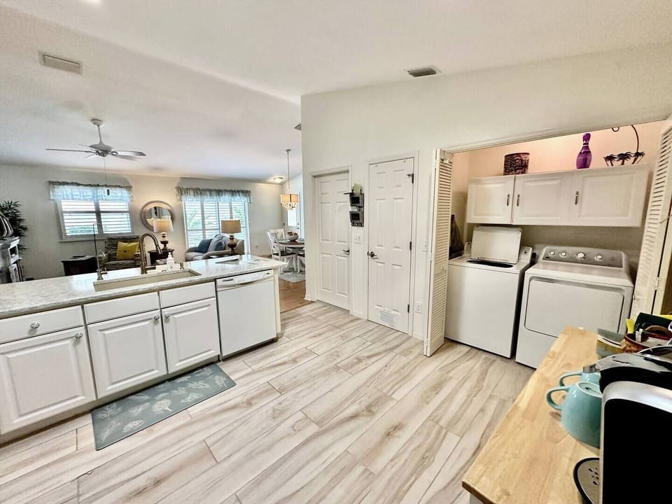 Kitchen with Conveniently Located Laundry Area