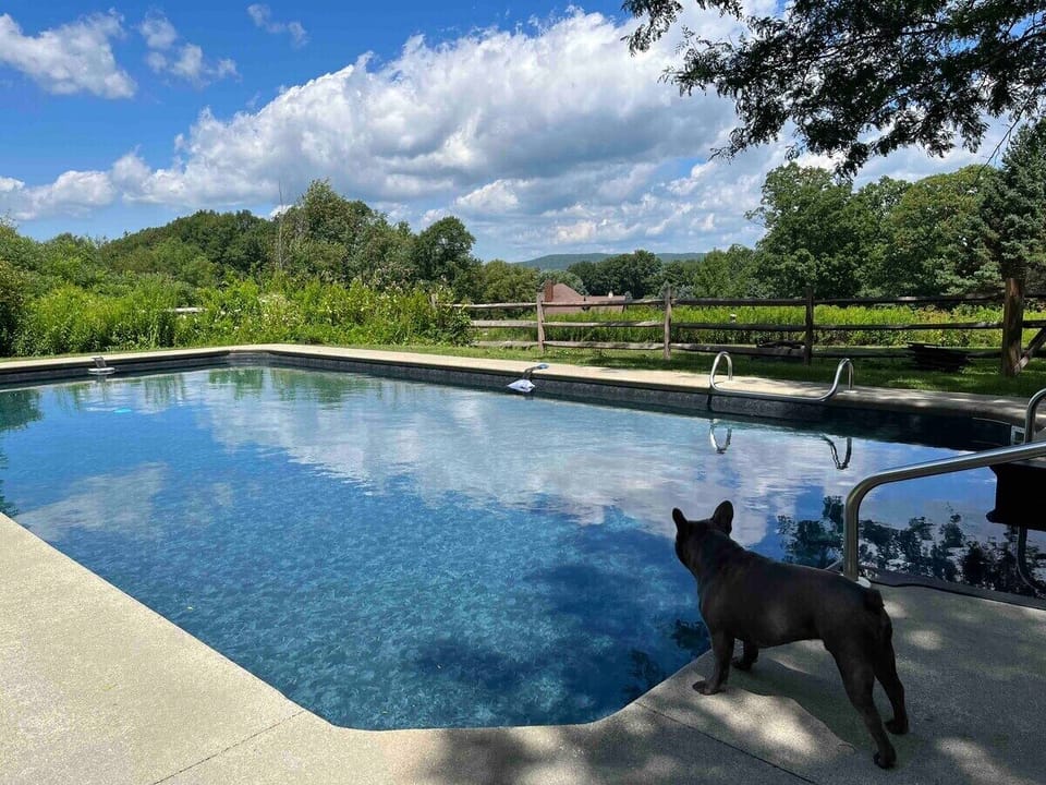 Heated swimming pool available May- September