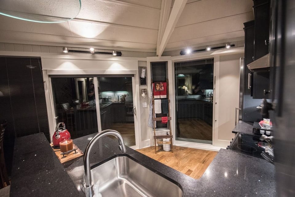 Spacious, well stocked kitchen