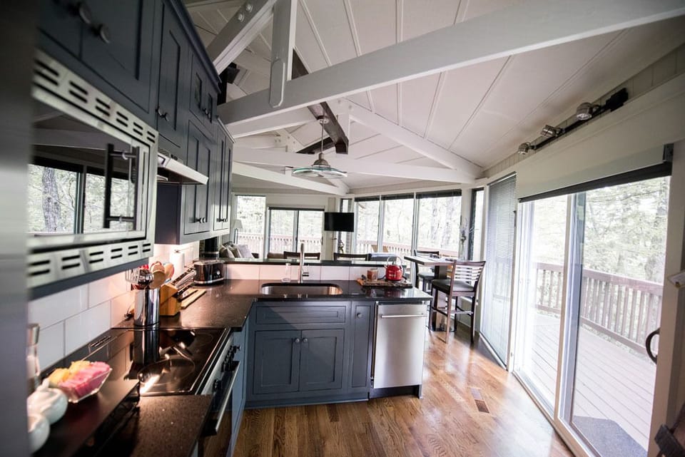 Spacious, well stocked kitchen