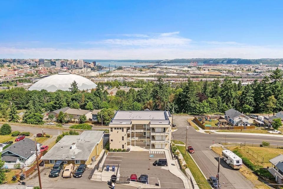 You cannot get closer to the Tacoma Dome!