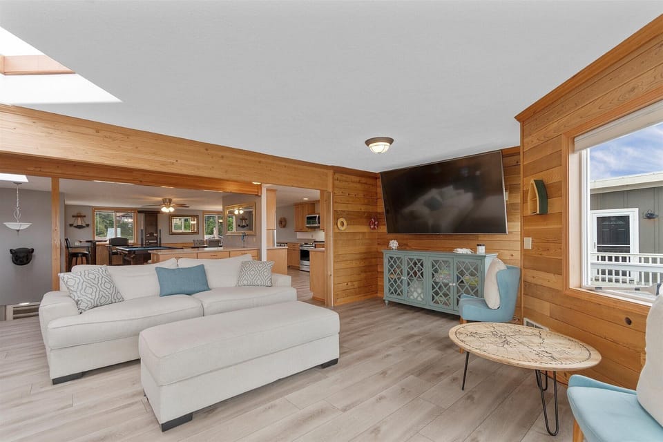 This large Smart TV is perfect for movie nights