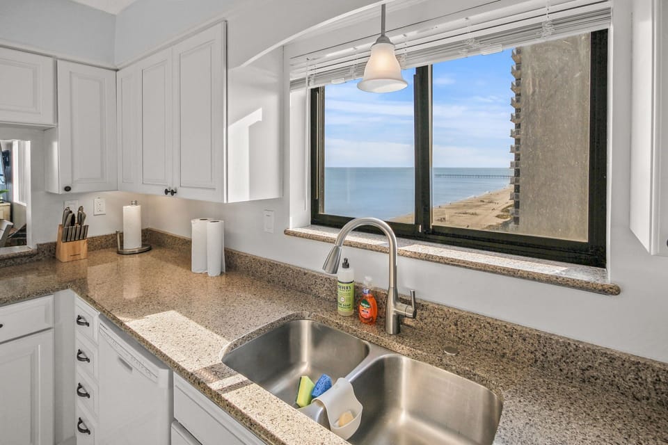 Enjoy the view while washing dishes