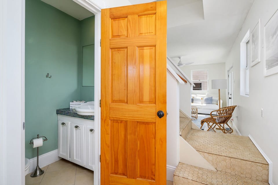 Convenient Half Bath just off Living Area.