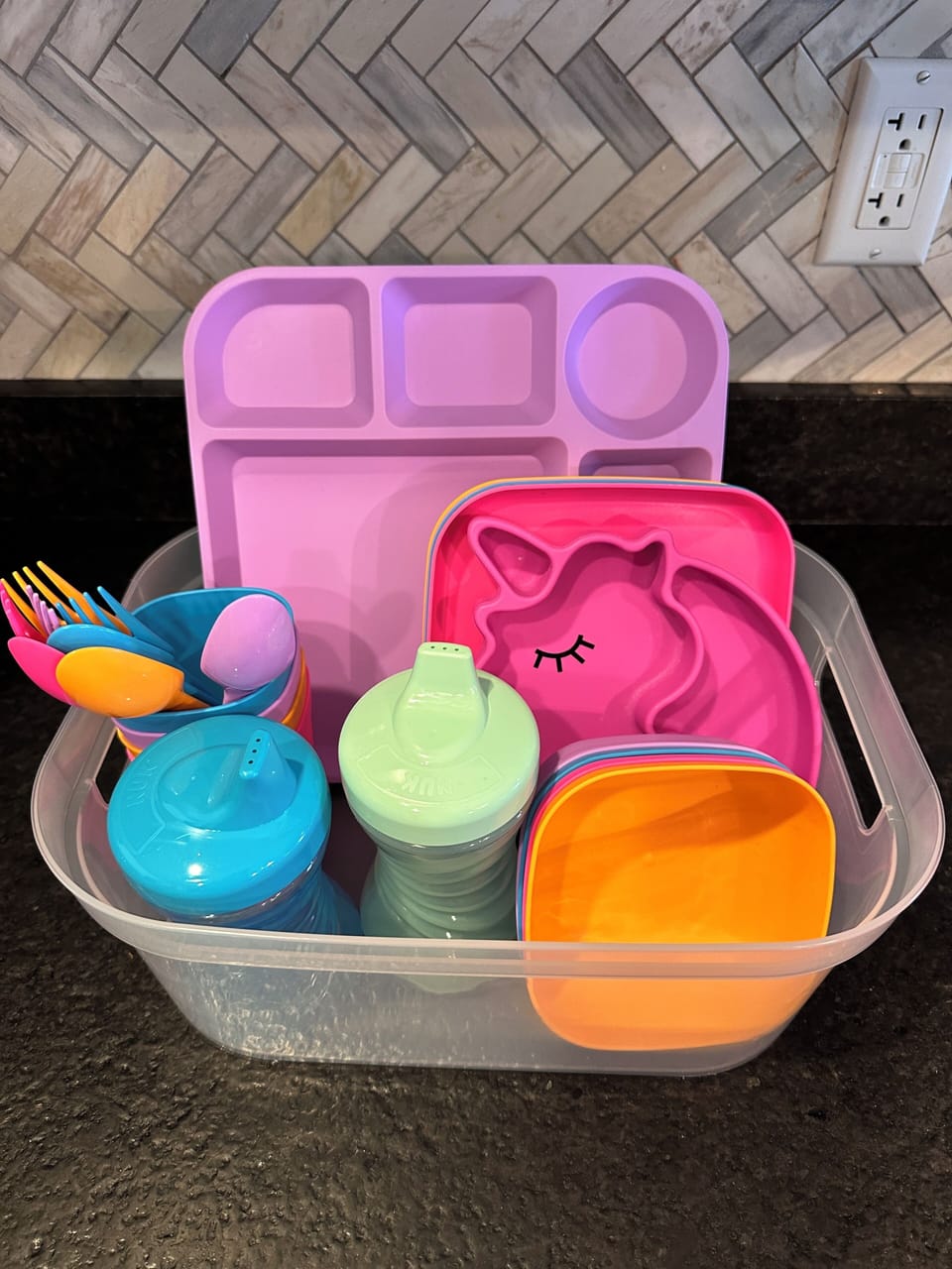 Kids dishes and accessories to make them feel at home!