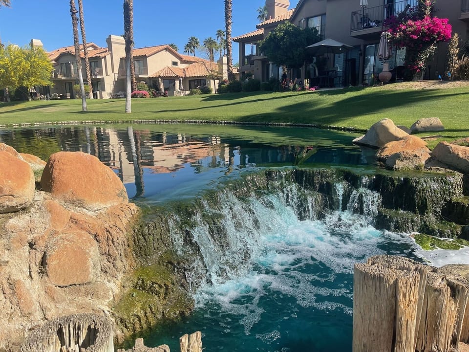 Waterfall near condo