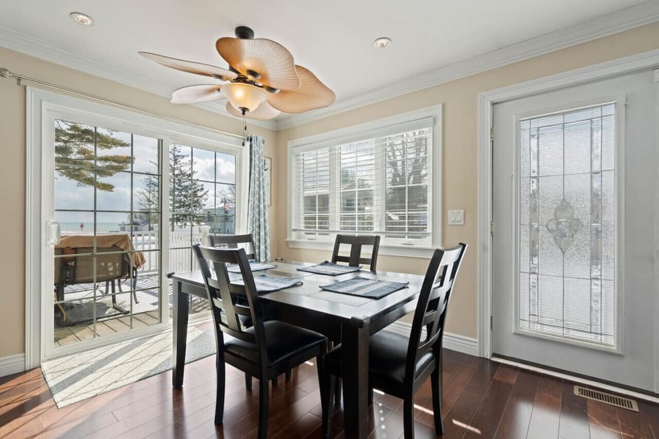 Dining area with lake views!