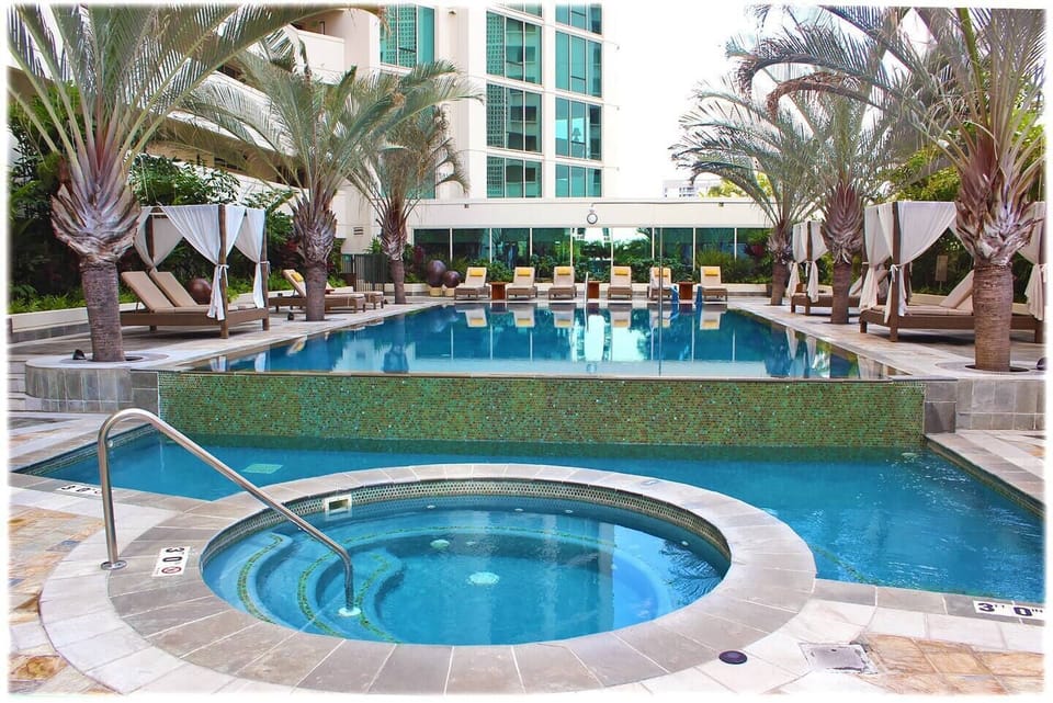 Resort like pool with free Cabanas