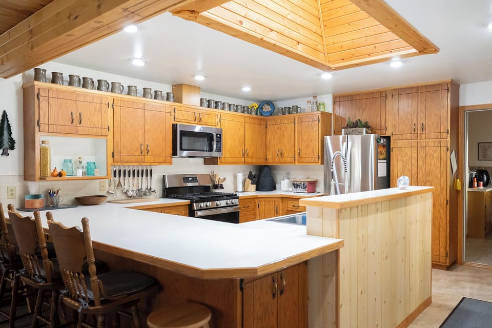 Kitchen at the Lake House.
