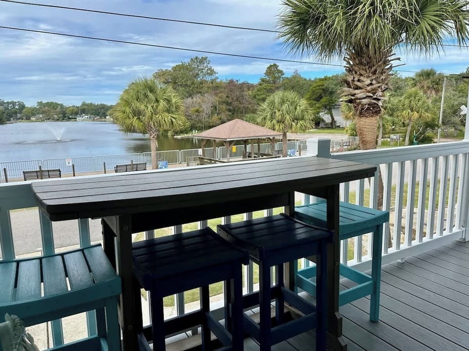 Front porch view of Dogwood Lake