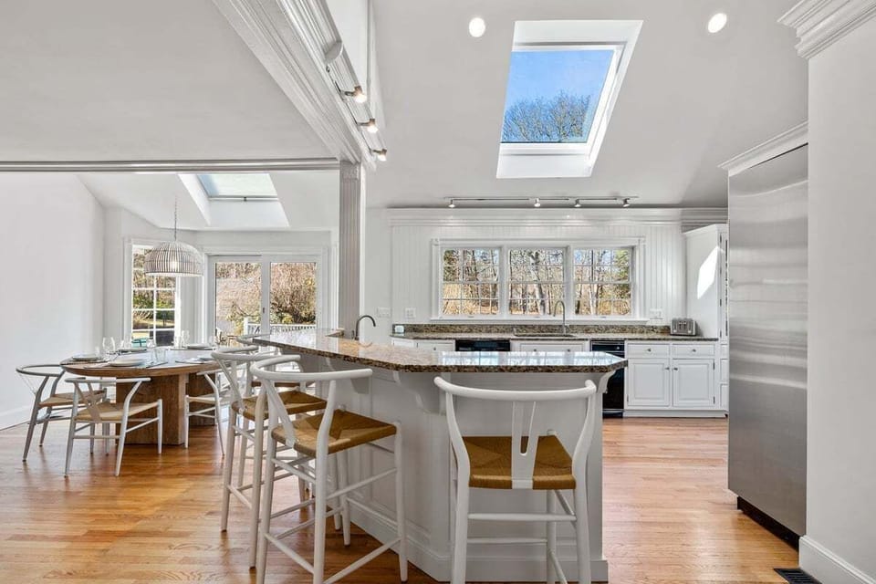 Walk into a bright kitchen
