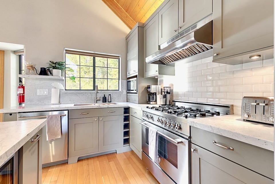 Spacious kitchen designed for a chef