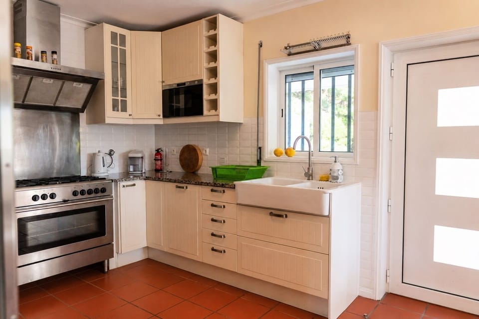 Kitchen with ample workspace and storage