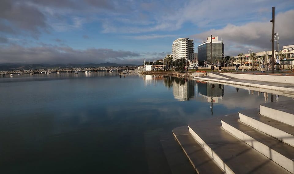 The new Tidal Steps along the Harbourside in Tauranga.