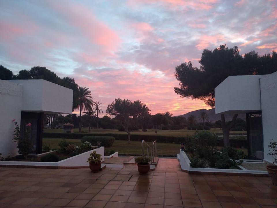 Sunsets over our terrace