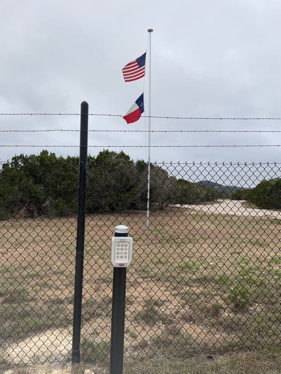 Private entrance to the property