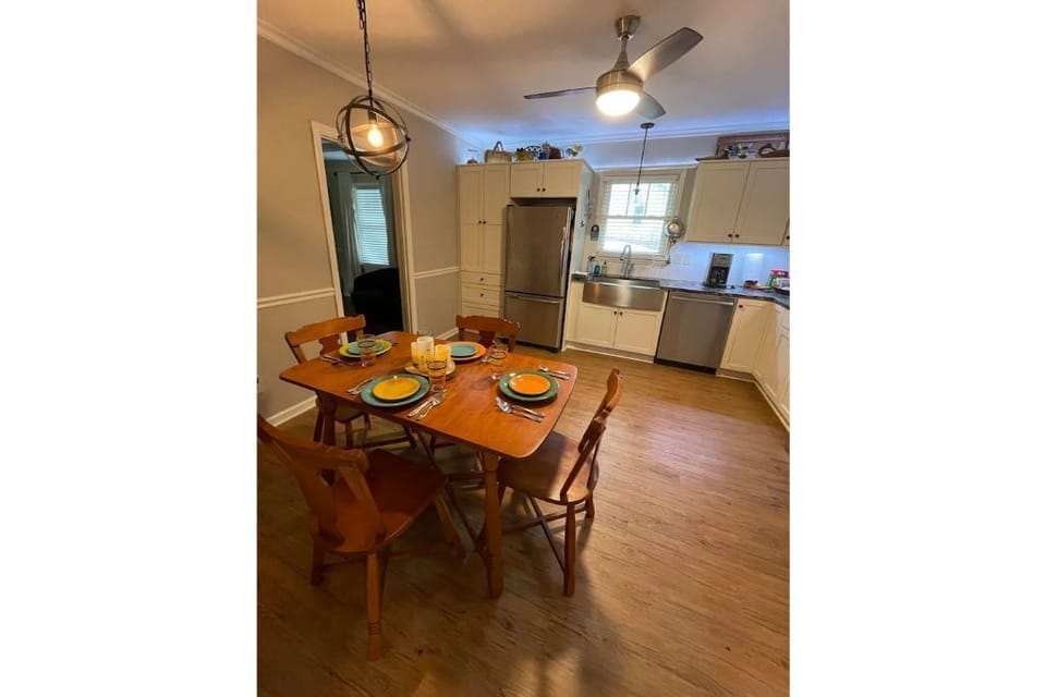 Interior dining space.  Eat in kitchen.