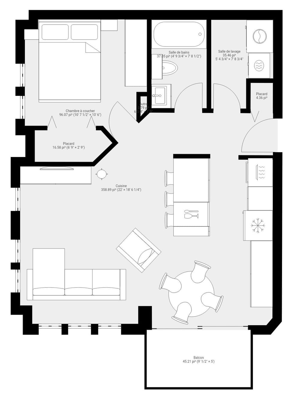 Plan appartement - 1er étage