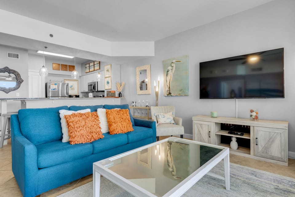 Relax and enjoy a movie on the flat screen