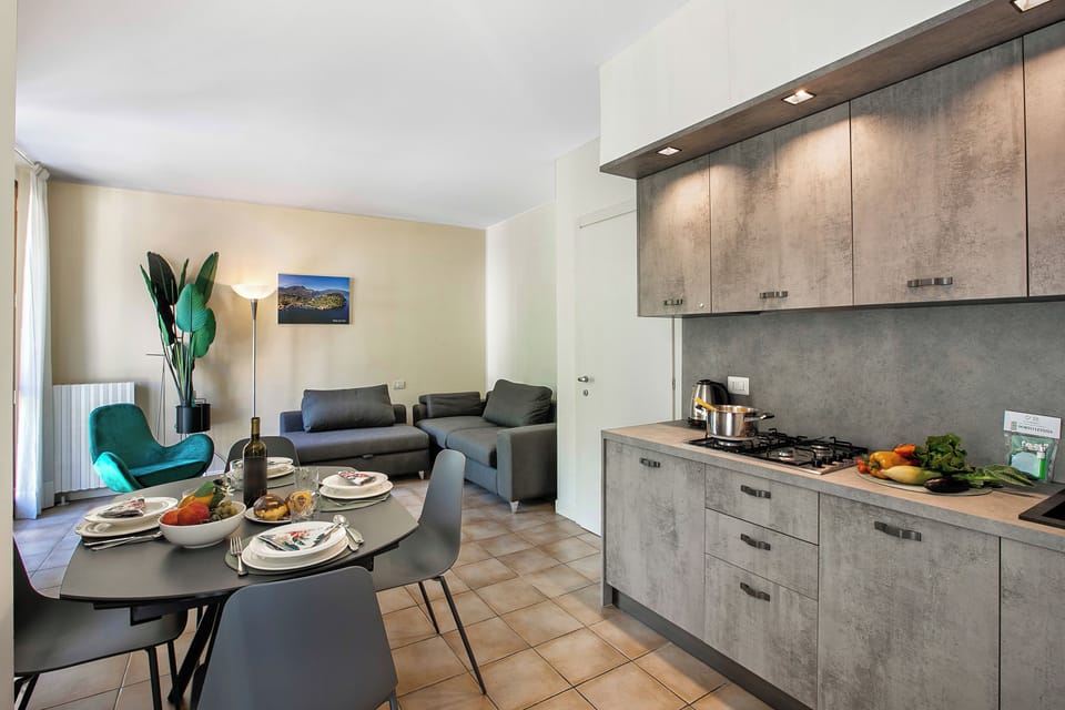 Kitchen and dining area