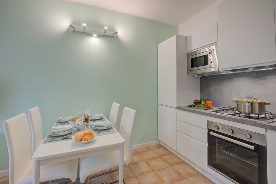 Kitchen and dining area