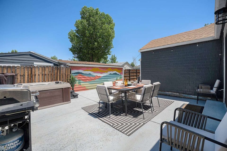 Get the summer glow on your private patio escape.