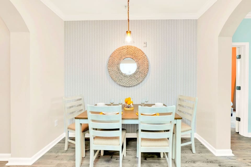 Indoor dining area for shared meals